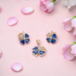Silver Mother Of Pearl Pendant Set and Earrings