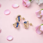 Blue Mother Of Pearl Pendant Set Silver 925
