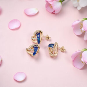 Blue Mother Of Pearl Pendant Set Silver 925