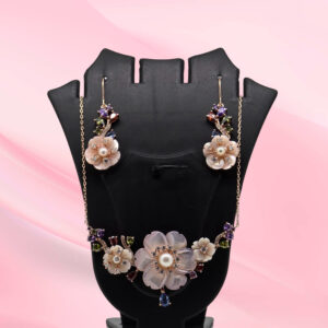 Sterling Silver Mother Of Pearl Pendant Set