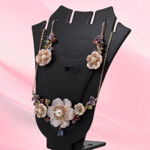 Sterling Silver Mother Of Pearl Pendant Set