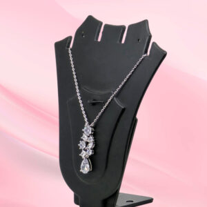 Silver 925 CZ Necklace Set
