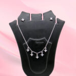 Silver 925 CZ Necklace Set