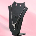 Silver CZ Butterfly Necklace 925