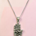 Sterling Silver Om Hand Pendant