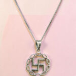 Sterling Silver Lakshmi Swastik Pendant