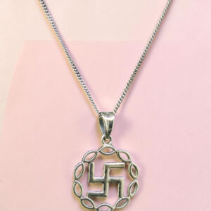 Sterling Silver Lakshmi Swastik Pendant