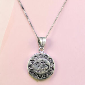 Sterling Silver OM Pendant