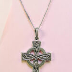 Silver Celtic Knot Cross Pendant