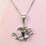 Sterling Silver Om Trishul Pendant
