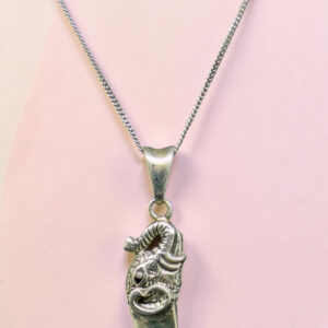 Sterling Silver Tiger Tooth Pendant