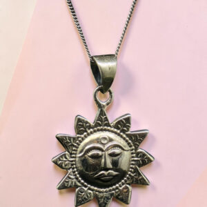 Sterling Silver Sun Pendant
