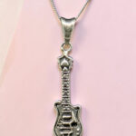 Silver Guitar Pendant