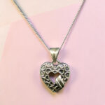 Silver 92.5 Tone Heart Pendant