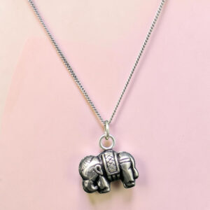 Sterling Silver Elephant Pendant