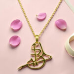Gold plated Calligraphy Pendant