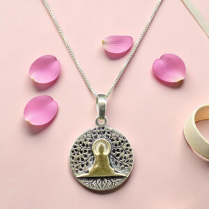 Sterling Silver Buddha Chain Pendant