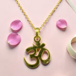 Gold plated Om Chain Pendant - Sterling Silver