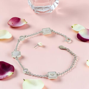Whispering Hearts - Mother Of Pearl CZ Bracelet