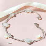 Elara Floral - Mother of Pearl CZ Silver Bracelet