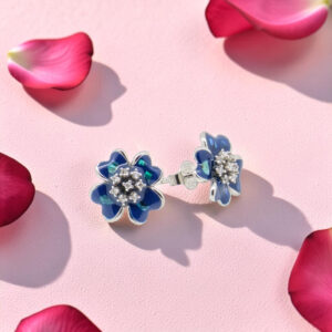 Silver 92.5 Flower Stud Earrings