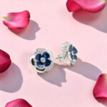 925 Sterling Silver Rose Stud Earrings