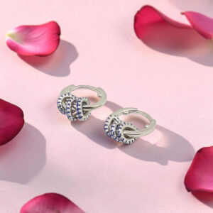 Silver 92.5 Vaali Hoop Earrings