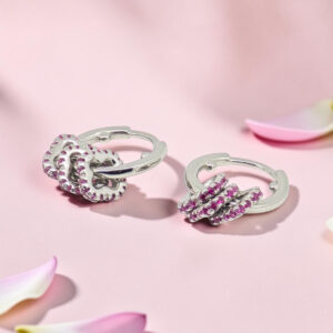 Kids Vali Silver 92.5 Hoop Earrings