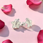 Sterling Silver Star Earrings with Enamel
