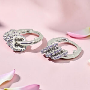 Kids Vali Silver 92.5 Huggie Earrings