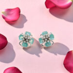 Silver 92.5 Flower Stud Earrings