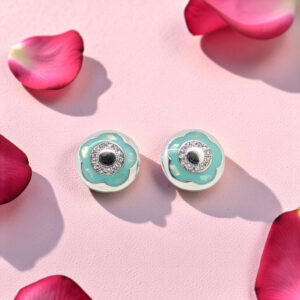 Silver 92.5 Flower Stud Earrings