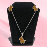 Kids Giraffe Pendant Set  Silver 925