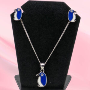 Penguin Pendant Set Silver 925