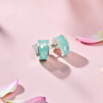 925 Sterling Silver Turquoise and Opal Earrings