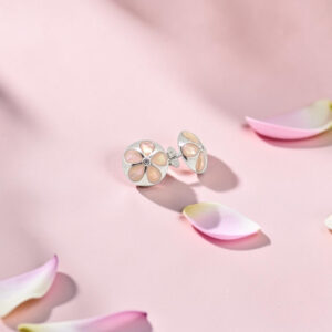 Silver 92.5 Flower Stud Earrings