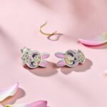 Kids Silver 92.5 Bunny Stud Earrings