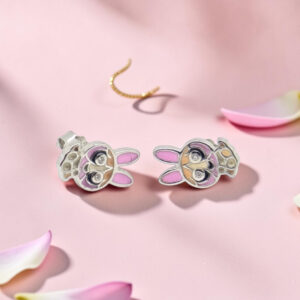 Kids Silver 92.5 Bunny Stud Earrings