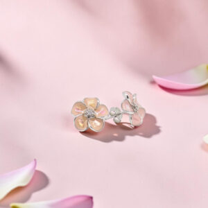 Silver Flower Stud Earrings