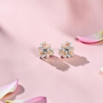 925 Sterling Silver Flower Stud Earrings