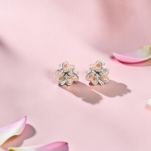 925 Sterling Silver Flower Stud Earrings