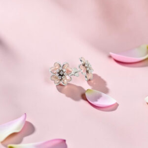 Silver 92.5 Flower Stud Earrings