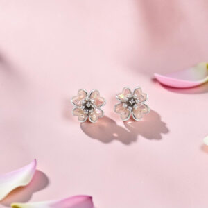 Silver 92.5 Flower Stud Earrings