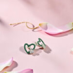 Sterling Silver Heart and Butterfly Earrings