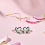 Sterling Silver Heart and Butterfly Earrings