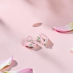 Pink Heart Silver Tops 92.5 Earrings