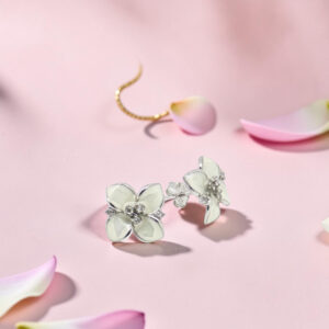 Sterling Silver Flower Stud Earrings