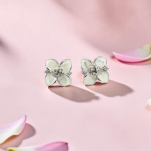 Sterling Silver Flower Stud Earrings
