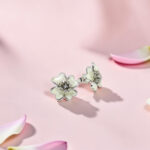 Sterling Silver Flower Stud Earrings