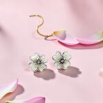 Sterling Silver Flower Stud Earrings